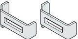 Hafele 940.60.093 Safety clip set, For wooden and aluminum panels, prevents the track from being bent apart