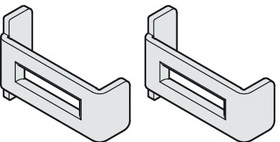 Hafele 940.60.093 Safety clip set, For wooden and aluminum panels, prevents the track from being bent apart