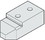 Hafele 940.80.035 Track fixing block, For Hawa Junior 80 wall pocket solution, Price/Piece