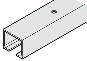 Hafele 941.00.205 Upper Track,Pre-Drilled,30 X 31 mm (W X H) For Hawa,Length:2 M (6' 6 3/4"),Anodized Finish