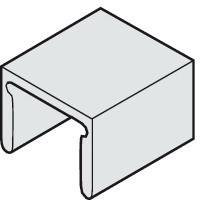 Hafele 941.12.061 Centering Piece, For 8mm Thick Glass or Wood In-Fill Panel