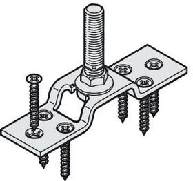 Hafele 941.20.022 Suspension Plate, With M12 hanger bolt and mounting screws