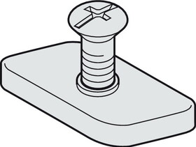 Hafele 940.80.099 Fastening Bolts And Nuts,For Fixing Running Track To Angled Profile For Fixing Running Track To Angled Profile,For Hawa Junior 80