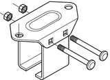 Hafele 942.52.083 Soffit Mounting Bracket, Open, For Parallel and Cross Ear Applications