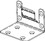 Hafele 942.72.080 Concealed End Bracket to Mount Header and Upper Track, Components for Slido Pocket Door, Price/Piece