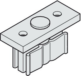 Hafele 943.04.030 Lower Guide Plate, with Plastic Slider