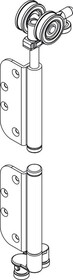 Hafele 943.34.058 Mortise End Hanger Set Al Fresco Summit,Pvd Rustic Black,150 Kg