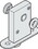 Hafele 943.55.071 Lock, for Slido Fold 100-T Folding Wall, Price/Piece