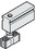 Hafele 946.12.060 Lower Guide, with Slider and Suspension Block, Price/Piece