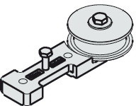 Hafele 947.00.049 Guide Pulley Wheel, with Mounting Screws