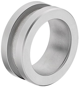 Hafele 981.10.051 Profile Handle, Open Type,Stainless steel matt, glass thickness 10 mm (3/8")
