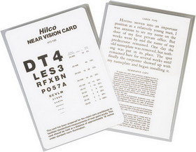 Hilco Vision 1004705 Near Vision Card, English