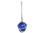 Handcrafted Model Ships 2 Blue Glass - NEW Blue Japanese Glass Ball Fishing Float With White Netting Decoration 2"
