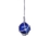 Handcrafted Model Ships 2 Blue Glass - NEW Blue Japanese Glass Ball Fishing Float With White Netting Decoration 2"