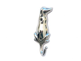 Handcrafted Model Ships A-0950-CH Chrome Decorative Dog Hook 6"