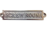 Handcrafted Model Ships AL48237 Chrome Screw Room Sign 6