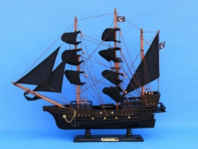 Handcrafted Model Ships AMITY 20 Wooden Thomas Tew's Amity Model Pirate Ship 20"