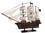 Handcrafted Model Ships Amity-White-Sails-20 Wooden Thomas Tew's Amity White Sails Pirate Ship Model 20"