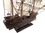 Handcrafted Model Ships Amity-White-Sails-20 Wooden Thomas Tew's Amity White Sails Pirate Ship Model 20"