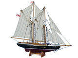 Handcrafted Model Ships B0405 Wooden Bluenose Model Sailboat Decoration 17