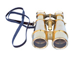 Handcrafted Model Ships BI-0315 Captain's Solid Brass Binoculars with Leather Case 6