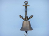 Handcrafted Model Ships Bl-2018-1-AN Antique Brass Hanging Anchor Bell 8