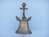 Handcrafted Model Ships Bl-2018-2-AN Antique Brass Hanging Anchor Bell 10
