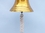Handcrafted Model Ships BL-2018-2-BR Brass Plated Hanging Anchor Bell 10&quot;