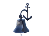 Handcrafted Model Ships Bl-2018-3-black Oil Rubbed Bronze Hanging Anchor Bell 12