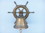 Handcrafted Model Ships Bl-2026-1-AN Antique Brass Hanging Ship Wheel Bell 7"