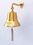 Handcrafted Model Ships BL2019-11B Brass Plated Hanging Ship's Bell 15"