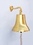 Handcrafted Model Ships BL2019-13B Brass Plated Hanging Ship's Bell 18"