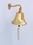 Handcrafted Model Ships BL2019-5B Brass Plated Hanging Ship's Bell 6"