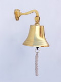 Handcrafted Model Ships BL2019-7B Brass Plated Hanging Ship's Bell 9