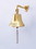 Handcrafted Model Ships BL2019-7B Brass Plated Hanging Ship's Bell 9"