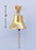 Handcrafted Model Ships BL2019-7B Brass Plated Hanging Ship's Bell 9"