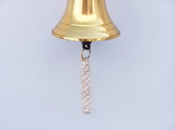 Handcrafted Model Ships BL2021-7B Brass Plated Hanging Harbor Bell 5.5"