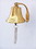 Handcrafted Model Ships BL2021-7B Brass Plated Hanging Harbor Bell 5.5&quot;