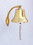 Handcrafted Model Ships BL2021-9B Brass Plated Hanging Harbor Bell 7&quot;