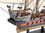 Handcrafted Model Ships Black-Falcon-26-White-Sails Wooden Captain Kidd's Black Falcon White Sails Limited Model Pirate Ship 26"