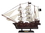 Handcrafted Model Ships Black-Falcon-White-Sails-20 Wooden Captain Kidd's Black Falcon White Sails Pirate Ship Model 20"