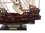 Handcrafted Model Ships Black-Falcon-White-Sails-20 Wooden Captain Kidd's Black Falcon White Sails Pirate Ship Model 20"