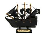 Handcrafted Model Ships Black-Pearl-4-Xmas Black Pearl Pirates of the Caribbean Pirate Ship Model Christmas Ornament 4