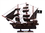 Handcrafted Model Ships Black-Pearl-Black-Sails-15 Wooden Black Pearl Black Sails Pirate Ship Model 15"