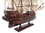 Handcrafted Model Ships Black-Pearl-White-Sails-20 Wooden Black Pearl White Sails Pirate Ship Model 20"