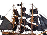 Handcrafted Model Ships Black-Prince-15-Lim-Black-Sails Wooden Ben Franklin's Black Prince Black Sails Limited Model Pirate Ship 15