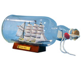 Handcrafted Model Ships Blue Flying Cloud Bottle Blue Flying Cloud Ship in a Glass Bottle 11