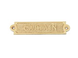 Handcrafted Model Ships BR48232 Brass Captain Sign 6