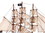 Handcrafted Model Ships Caribbean-Pirate-15-Lim-White-Sails Wooden Caribbean Pirate White Sails Limited Model Pirate Ship 15"