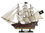 Handcrafted Model Ships Caribbean-Pirate-26-White-Sails Wooden Caribbean Pirate White Sails Limited Model Pirate Ship 26"
